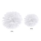 Selyempapír pompom fehér 25cm