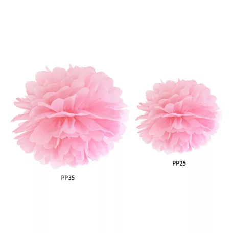 Selyempapír pompom rózsaszín 35cm