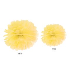 Selyempapír pompom sárga 25cm