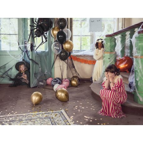 Halloween pókháló fekete (1 csomag)