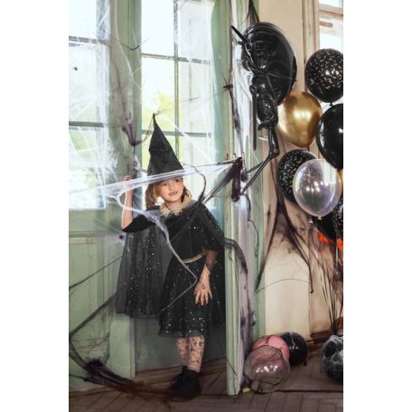 Halloween pókháló fekete (1 csomag)