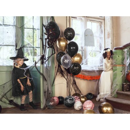 Halloween pókháló fekete (1 csomag)