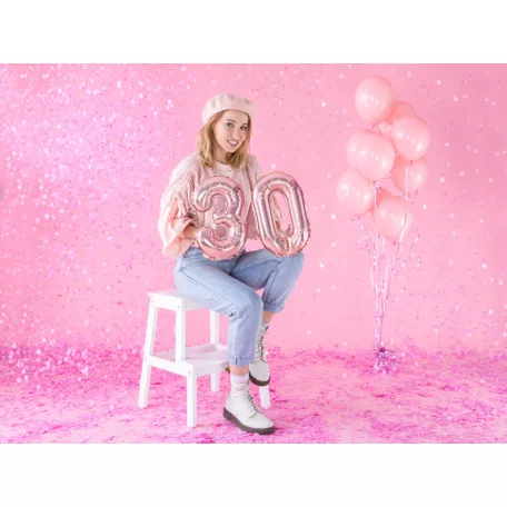 Erős Lufi 27cm babarózsaszín (100 db)