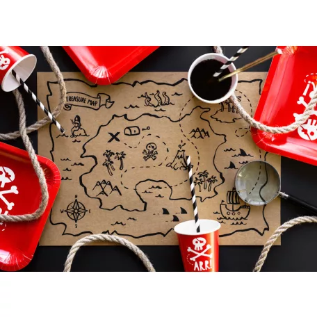 Papír szívószál fekete - fehér (10 db)