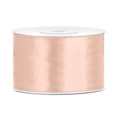 Szatén szalag világos barack 38mm/25m