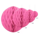 Méhsejt dekorgömb rózsaszín 20cm