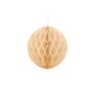 Méhsejt dekorgömb világos krémszín 20cm