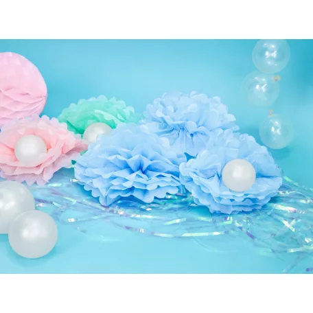 Selyempapír pompom világoskék 25cm