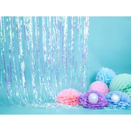Selyempapír pompom világoskék 25cm