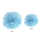 Selyempapír pompom világoskék 35cm