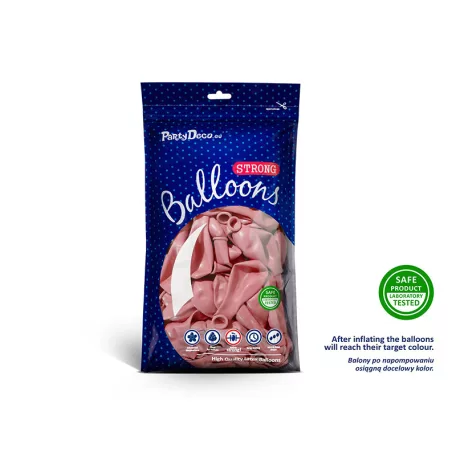 Erős Lufi 27cm babarózsaszín (50 db)