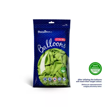 Erős Lufi 27cm lime zöld (50 db)