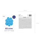 Erős Lufi 30cm - búzavirágkék (10 db)