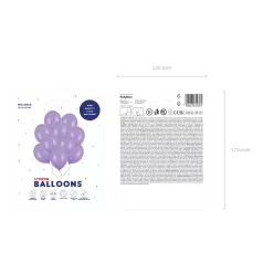 Erős Lufi 30cm - levendula lila (10 db)