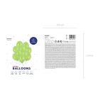 Erős Lufi 30cm - lime zöld (10 db)