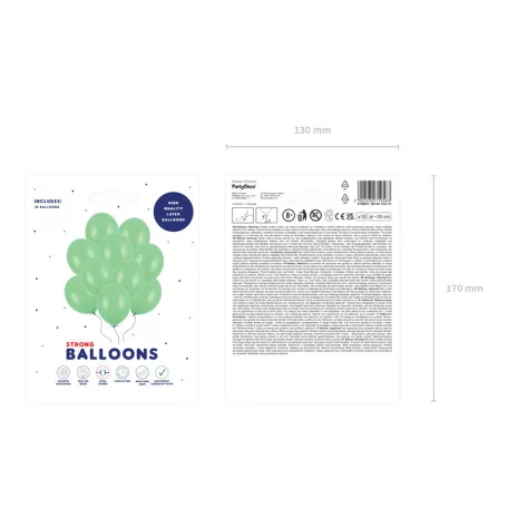 Erős Lufi 30cm - élénk zöld (10 db)