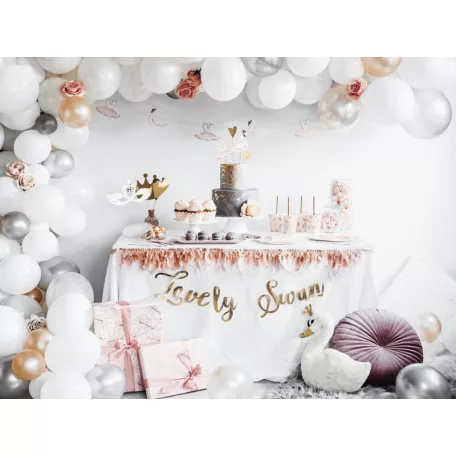 Erős Lufi 30cm - tiszta fehér (50 db)