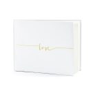 Vendégkönyv Love - arany