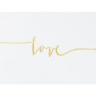 Vendégkönyv Love - arany