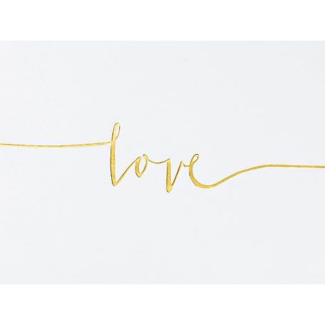 Vendégkönyv Love - arany