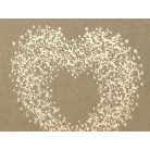 Vendégkönyv - Kraft, arany díszítéssel