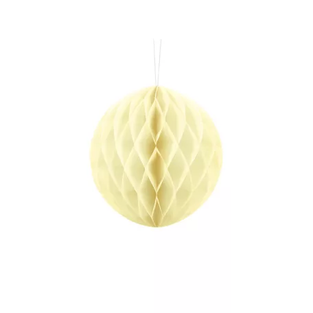 Méhsejt dekorgömb szalmasárga 20cm