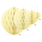 Méhsejt dekorgömb szalmasárga 20cm