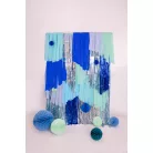 Méhsejt dekorgömb világoskék 10cm