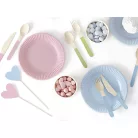 Fa evőeszköz készlet - vegyes színek (18 db)