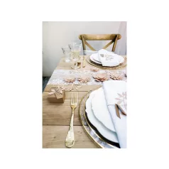 Papírdekoráció púder rózsaszín levelek (9 db)