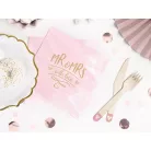 Fa evőeszközkészlet Szív mintával világos rózsaszín (18 db)