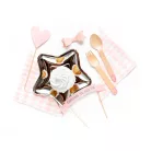 Fa evőeszközkészlet Szív mintával világos rózsaszín (18 db)