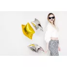 Csillag forma fólia lufi 48 cm ezüst