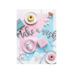 Papírtányér Unikornis party - csillagok (6 db)