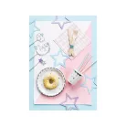 Papírtányér Unikornis party - csillagok (6 db)