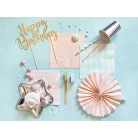 Dekorációs ragasztószalag - rozsaszín / arany (4 db)