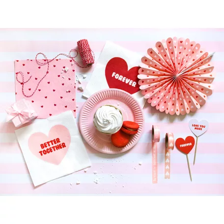 Dekorációs ragasztószalag - rozsaszín / arany (4 db)