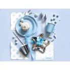 Dekorációs ragasztószalag - rózsaszín / ezüst (4 db)