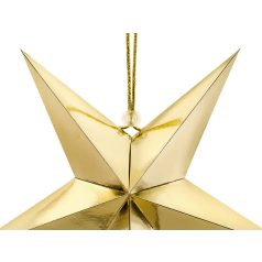 Papír Csillag - 30 cm Arany
