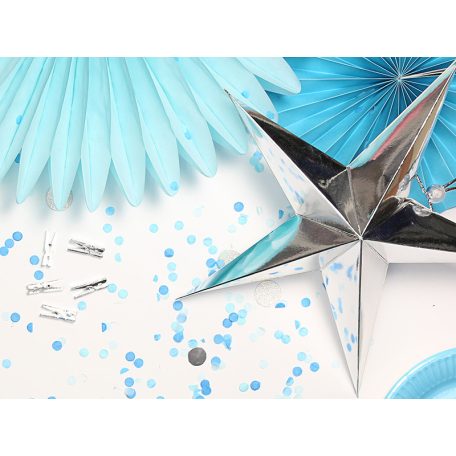 Papír Csillag - 45 cm Ezüst