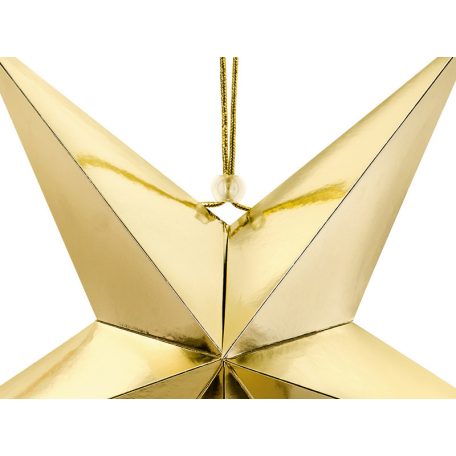 Papír Csillag - 45 cm Arany