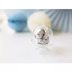 Átlátszó tortatál  köszönetajándék dobozka (3 db)