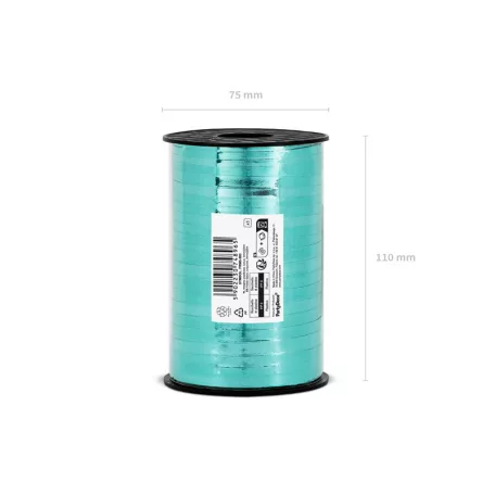 Műanyag szalag lufikhoz türkizkék (5mm / 225m)