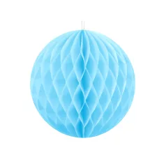 Méhsejt dekorgömb égszínkék 10cm