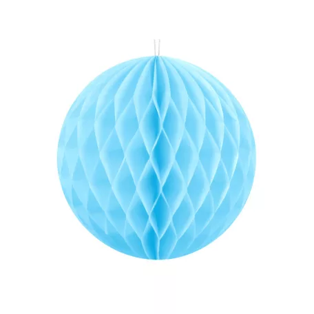 Méhsejt dekorgömb égszínkék 10cm