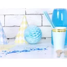 Méhsejt dekorgömb égszínkék 10cm