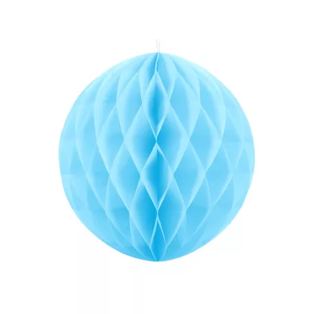 Méhsejt dekorgömb égszínkék 20cm