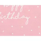 Szalvéta Happy Birthday 33x33 cm (20 db)