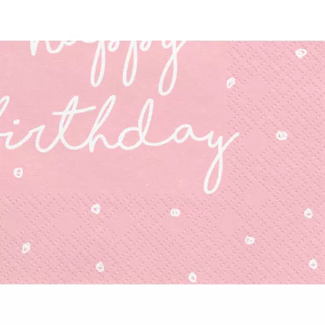 Szalvéta Happy Birthday 33x33 cm (20 db)