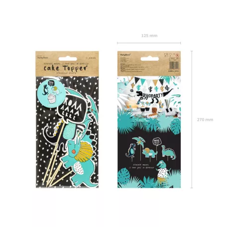 Süti dísz Dinoszaurusz (5 db)